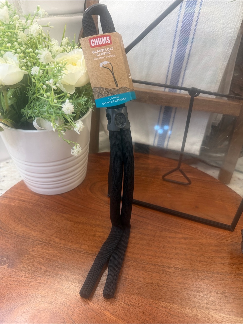 CHUMS Classic Floating Black Eyewear Retainer